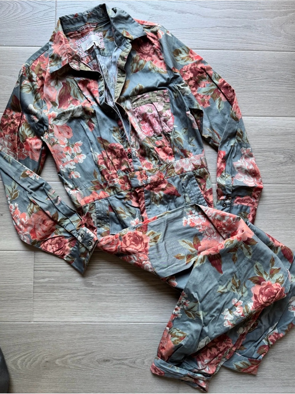 Anthropologie Floral Jumpsuit - Picture 2 of 3